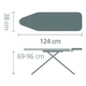 Доска гладильная Brabantia Ironing Tables B 124X38 см белый (108822) - изображение 5