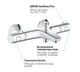 Смеситель для ванны GROHE Grohtherm 800 34567000 - изображение 3