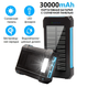 УМБ с солнечной панелью VHG DN36 30000 mAh Wireless Solar Power Charger Blue - изображение 1