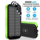 УМБ з сонячною панеллю VHG DN49 30000 mAh Wireless Solar Power Charger Green - изображение 1