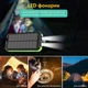 УМБ з сонячною панеллю VHG DN49 30000 mAh Wireless Solar Power Charger Green - изображение 7