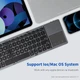 Беспроводная клавиатура с тачпадом складная VHG B033 Foldable Bluetooth Keyboard Black - изображение 4