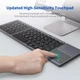 Беспроводная клавиатура с тачпадом складная VHG B033 Foldable Bluetooth Keyboard Black - изображение 5
