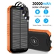 УМБ із сонячною панеллю VHG DN49 30000 mAh Wireless Solar Power Charger Orange - зображення 1