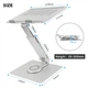 Подставка для ноутбука VHG A35 складная поворотная 360°C Rotatable Laptop Stand Silver - изображение 5