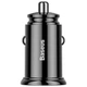 Автомобильное зарядное устройство Baseus Circular Plastic PD3.0 QC 4.0 + 30W USB + Type-C black (31860) - изображение 1