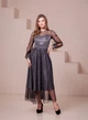 Длинное блестящее платье FashionYouWant XXXL черный 43372369 - зображення 4