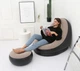 Надувное велюровое садовое кресло с пуфиком Air Sofa Comfort ZD-33223 76*130 см - изображение 3