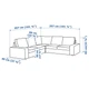 Диван 4-місний кутовий IKEA KIVIK Tibbleby сірий/бежевий (294.404.71) - изображение 8