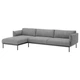 Диван 4-місний IKEA APPLARYD з шезлонгом Lejde сіро-чорний (994.295.35) - зображення 1