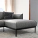 Диван 4-місний IKEA APPLARYD з шезлонгом Lejde сіро-чорний (994.295.35) - зображення 4