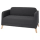 Диван 2-місний IKEA LINANAS Vissle темно-сірий (805.033.75) - изображение 1
