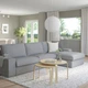 Диван 4-місний IKEA KIVIK з шезлонгом Tibbleby сірий/бежевий (994.405.85) - изображение 2