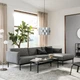 Диван 3-місний IKEA APPLARYD з шезлонгом Lejde сіро-чорний (694.180.67) - зображення 3