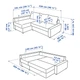 Диван кутовий розкладний IKEA FRIHETEN Скіфтебо темно-сірий (392.167.54) - изображение 11