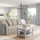 Диван 3-місний IKEA GRONLID з шезлонгом Sporda бежевий (094.083.73) - изображение 2