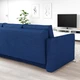 Диван 3-місний розкладний IKEA FRIHETEN Skiftebo синій (604.315.63) - изображение 4