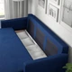 Диван 3-місний розкладний IKEA FRIHETEN Skiftebo синій (604.315.63) - изображение 5