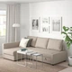 Диван кутовий розкладний IKEA FRIHETEN Hyllie бежевий (292.975.62) - изображение 2