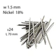 Лади для гітари Metallor Nickel Silver 1.5mm Hard MFR15H (24x70) - зображення 1
