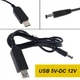 Кабель для роутера підвищуючий 5V USB - DC 12V 5.5x2.1mm перехідник з LED індикацією - зображення 3