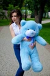 Мишка плюшевый BigBears 100 см. Голубой - изображение 1