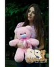 Мишка плюшевый BigBears 50 см. Розовый - изображение 1