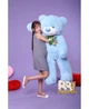 Мишка плюшевый BigBears 140 см. Голубой - изображение 2