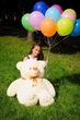 Мишка плюшевый BigBears 140 см. Персиковый - изображение 2