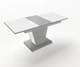Стіл обідній розкладний Fusion furniture Х'юстон Сірий/Скло біле (10000167) - зображення 1