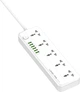 Мережевий подовжувач фільтр LDNIO SC5614 2500W, 5 розеток, 3USB, 3.4A/17W 2M, White - зображення 3