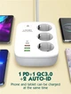Мережевий подовжувач фільтр LDNIO SEW3452 WiFi Управління, 2500W, 3 розетки, 3USB/1Type-C, QC/PD, 3A/38W 2M, White - зображення 6