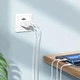 Зарядное устройство со встроенным кабелем Micro-USB Android HOCO C103A |2USB / 2.1A| Белый - изображение 7