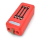 Повербанк Powerbank Voltronic KKD10W Solar 100000mAh Black-Red, солнечная подзарядка - изображение 2