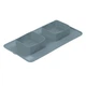 Миска складная WAUDOG Silicone для животных, 38,5х23х5 см, серая - изображение 1