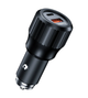Автомобильное зарядное устройство Choetech (TC0010) 63W Dual USB-C 45w + USB-A 18w Fast Car Charger - изображение 2