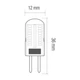 Світлодіодна лампа Horoz Electric капсульна MICRO-3 3W G4 2700К - зображення 2