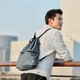 Рюкзак для ноутбука Xiaomi RunMi 90 Points Lightweight Urban Drawstring Backpack 12" Dark Grey (6972125146151) - изображение 3
