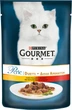 Упаковка влажного корма Purina Gourmet Perle Duo с курицей и говядиной мини филе в подливке 24 шт по 85 г (7613033574719) - изображение 2