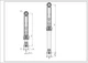 Амортизатор бака для стиральной машины Indesit C00303587 CIMA (2шт.) 120N L=185-285mm D отверстий=13/8mm - изображение 4