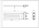 ТЭН для стиральной машины Electrolux 1327372312 Kawai TPD 185-LB-1750 L=185 mm 1750 W - изображение 7