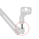 Адаптер на микрофонный держатель Manchez GX-09 Female металлический с резьбой 3/8 Silver (3_01837) - изображение 6