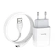 Сетевое зарядное устройство Hoco C72A Glorious single port charger set (with Type-C cable) White - изображение 3