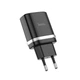 Сетевое зарядное устройство Hoco C12Q Smart QC3.0 charger Black - изображение 2