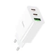 Сетевое зарядное устройство Hoco C99A PD20W+QC3.0 three-port (USB + 2USB-C) charger White - изображение 4