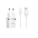 Сетевое зарядное устройство Hoco C12 Smart dual USB charger set (with micro-USB cable) White - изображение 1