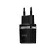 Мережевий зарядний пристрій Hoco C12 Smart dual USB charger Black - зображення 1