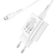 Мережевий зарядний пристрій Hoco N22 Jetta PD25W charger set (Type-C to Type-C cable) White - зображення 6