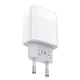 Мережевий зарядний пристрій Hoco C73A Glorious dual port charger White - зображення 5