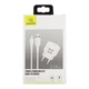 Сетевое зарядное устройство с быстрой зарядкой Usams Travel Charging Set Send-Tu Series (T20 Dual USB Round Travel Charger + U35 MIRCO charging&data cable White) (XTXLOGT18MC05) White - изображение 3